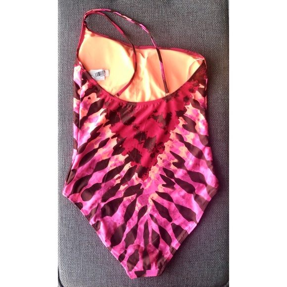 NEW Aerie one shoulder one piece tie dye swimsuit - Picture 6 of 11